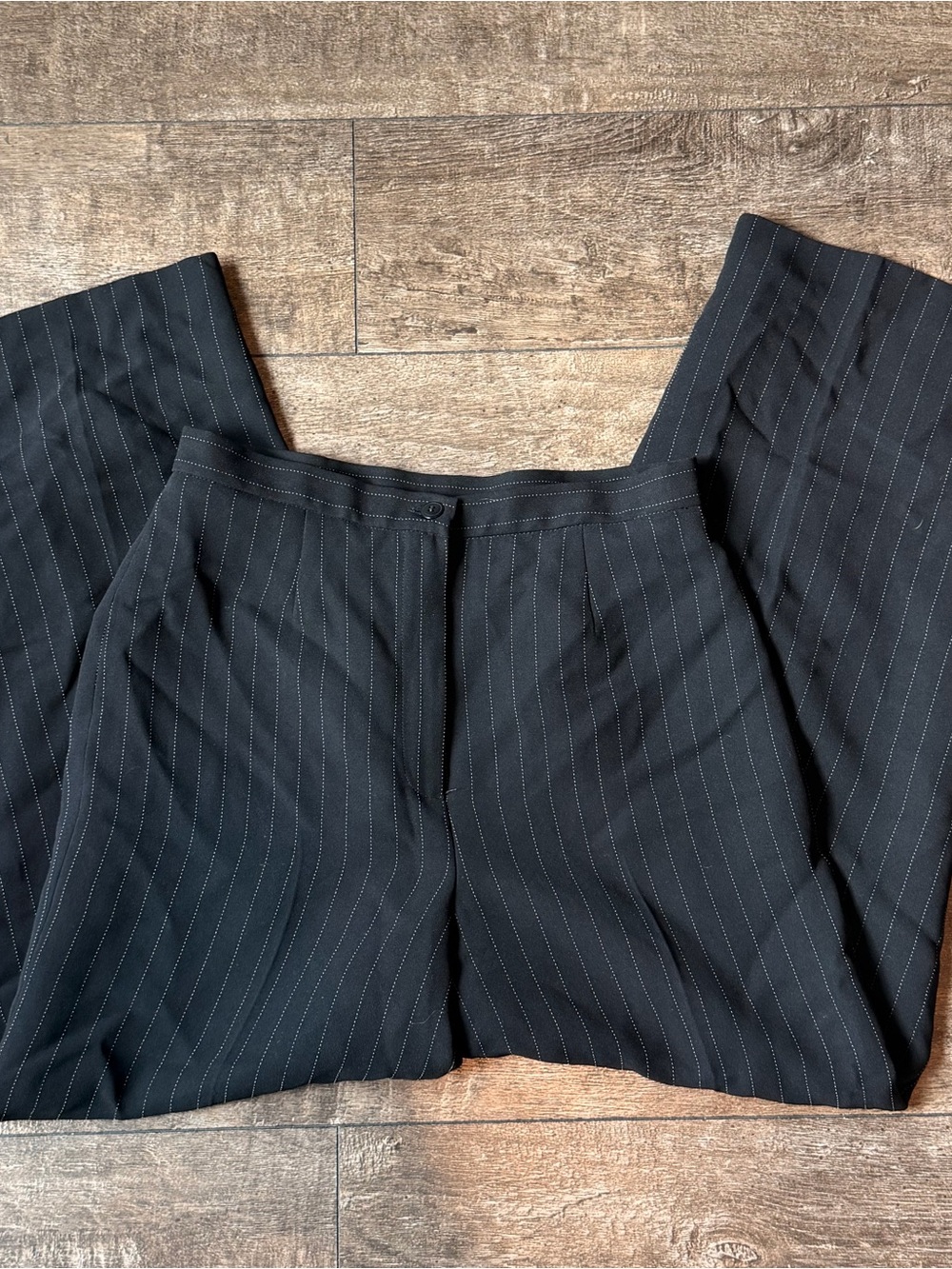Women’s Black Pinstripe Dress Pants